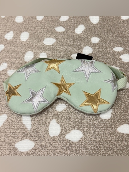 Free People Accessories - Free People x understated eye mask embroidered starry gold mint travel